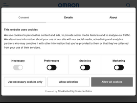 'omron-healthcare.com' screenshot