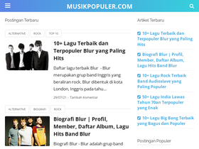 'musikpopuler.com' screenshot