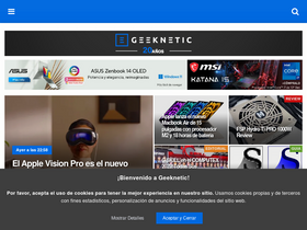 'geeknetic.es' screenshot