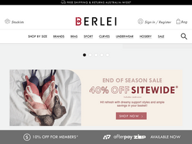 'berlei.com.au' screenshot