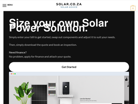 'solar.co.za' screenshot