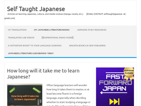 'selftaughtjapanese.com' screenshot