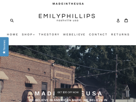 emilyphillips.co homepage screenshot