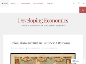 'developingeconomics.org' screenshot