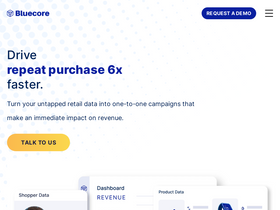 'bluecore.com' screenshot