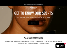 glorifiedbysociety.ca homepage screenshot