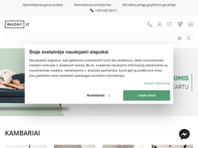 'baldai1.lt' screenshot