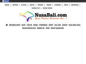 'nusabali.com' screenshot