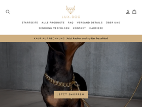 Luxdog homepage screenshot