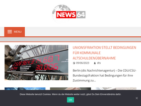 'news64.net' screenshot