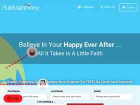 'purematrimony.com' screenshot