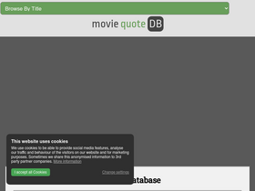 'moviequotedb.com' screenshot