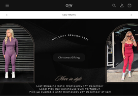 Owactivewear website screenshot