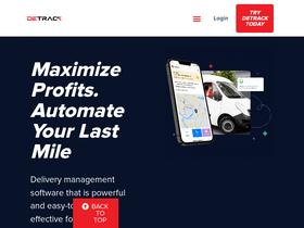 'detrack.com' screenshot