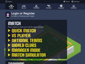 'footballizer.com' screenshot