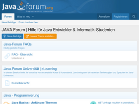 'java-forum.org' screenshot