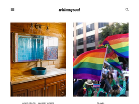 'whimsysoul.com' screenshot