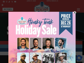 'carolinacountrymusicfest.com' screenshot