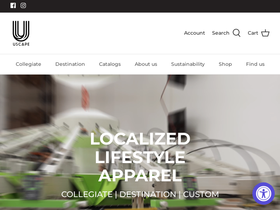 uscapeapparel.com homepage screenshot