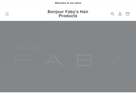 bonjourfaby.com homepage screenshot