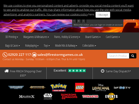 'firestormgames.co.uk' screenshot