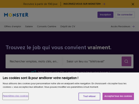 'monster.fr' screenshot
