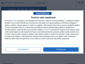 'demokracija.si' screenshot