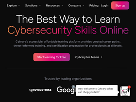 'cybrary.it' screenshot
