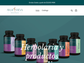 ayur-deva.com homepage screenshot