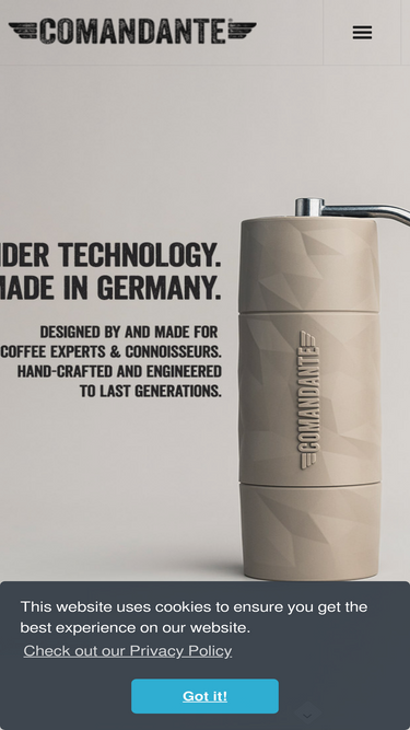 comandantegrinder.com