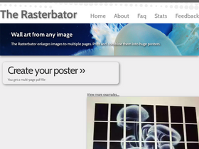 'rasterbator.net' screenshot