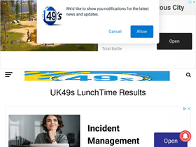 'lunchtimeresult.com' screenshot