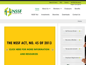 'nssf.or.ke' screenshot