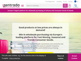 'zentrada.com' screenshot
