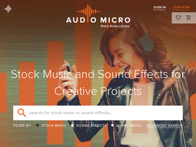 'audiomicro.com' screenshot