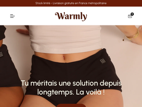 warmly.fr homepage screenshot