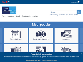 'southlanarkshire.gov.uk' screenshot