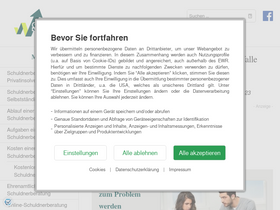 'schuldnerberatung.de' screenshot