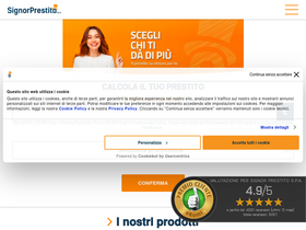 'signorprestito.it' screenshot