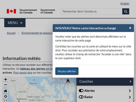 'meteo.gc.ca' screenshot