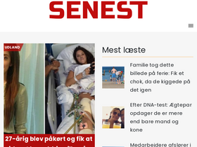 'senest.dk' screenshot