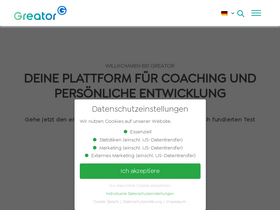 'greator.com' screenshot