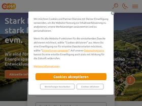 'evm.de' screenshot