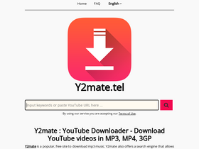 'y2mate.tel' screenshot