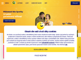 'sazka.cz' screenshot