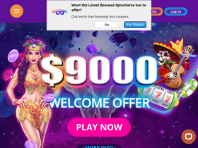 'spinoverse.com' screenshot