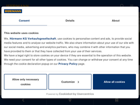 'hoermann.de' screenshot