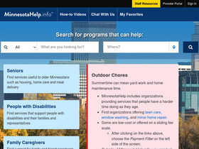 'minnesotahelp.info' screenshot