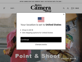 'retrocamerashop.com' screenshot