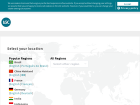 'lgcstandards.com' screenshot